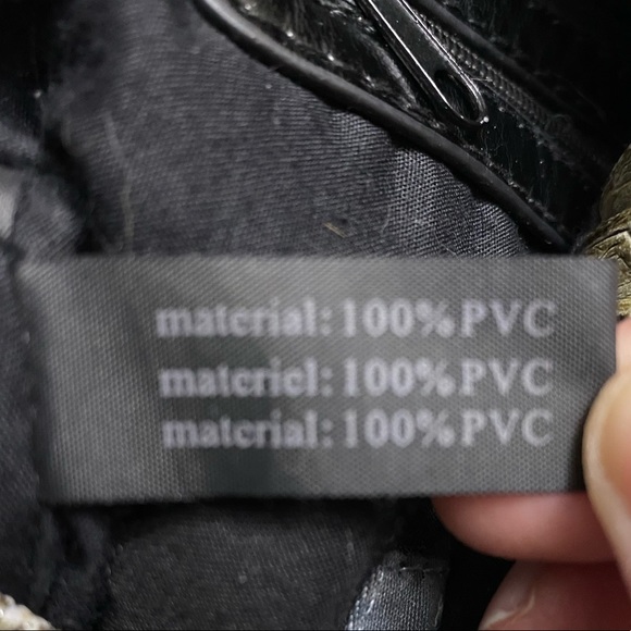 Gator print (100% PVC, no gators injured) shoulder bag - Picture 8 of 8